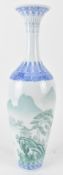 REPUBLIC PERIOD EGGSHELL PORCELAIN VASE 民国 薄胎瓷山水瓶