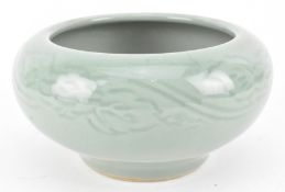 REPUBLIC CELADON BRUSH POT / JARDINIERE 民国青釉笔洗花盆