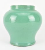 GREEN GLAZE BALUSTER VASE 绿釉 将军罐