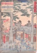 UTAGAWA HIROSHIGE II EDO PERIOD 歌川広重 - 江户名胜图会