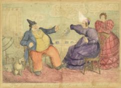 PHILLIPS, JOHN. 1835 THE RETURN FROM THE CONTINENT ENGRAVING