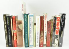 SIGNED BOOKS. SEVENTEEN SIGNED BOOKS, MAJ. IN DUST WRAPPER