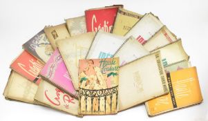 FASHION. COLLECTION OF 1950S PARISIAN FASHION BROCHURES