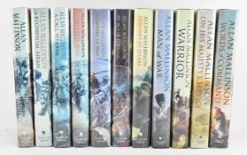 MALLINSON, ALLAN. ELEVEN SIGNED FIRST EDITION HERVEY NOVELS
