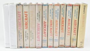 OBSERVER BOOKS - THIRTEEN EDITIONS OF THE BOOK OF AIRCRAFT