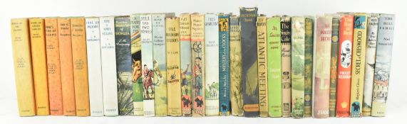 FICTION. COLLECTION OF MID CENTURY BOOKS IN DUST WRAPPERS