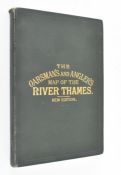 MAPS. CIRCA 1912 STANFORD'S MAP OF THE RIVER THAMES, NEW ED