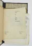 ORIGINAL 1920S TYPEWRITTEN PLAY SCRIPT BY SHERIE & D'ABBES
