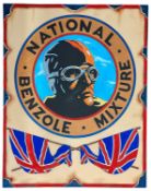NATIONAL BENZOLE - ARTIST'S IMPRESSION OF A ENAMEL SIGN