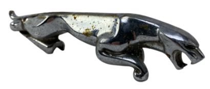 VINTAGE CHROME JAGUAR CAR MASCOT