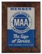 MAA - MID CENTURY PAPER ADVERTISING SIGN