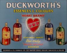DUCKWORTH'S ESSENCES & COLOURS - PICTORIAL SHOWCARD