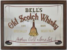 MID 20TH CENTURY BELL'S OLD SCOTCH WHISKY MIRROR