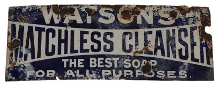 WATSON'S SOAP - EARLY 20TH CENTURY ENAMEL SIGN
