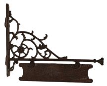 EARLY 20TH CENTURY CAST IRON HANGING SHOP SIGN