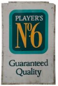 PLAYER'S NO.6 - ADVERTISING TIN SIGN