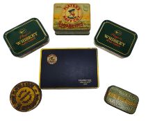 PLAYER'S NAVY CUT CIGARETTES. SIX EARLY TO MID CENTURY ADVERTISING TINS