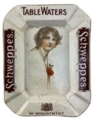 SCHWEPPES - CERAMIC ADVERTISING ASHTRAY