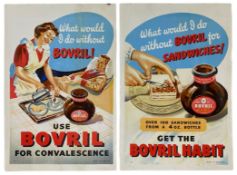 BOVRIL - PAIR OF MID-CENTURY ADVERTISEMENTS