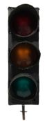 20TH CENTURY ALUMINIUM CASED TRAFFIC LIGHT