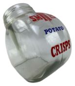 SMITH'S POTATO CRISPS - POINT OF SALE GLASS JAR