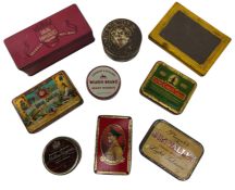 TOBACCIANA. EIGHT EARLY 20TH CENTURY VINTAGE ADVERTISING CIGARETTE TINS