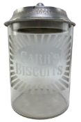 CARR'S BISCUITS - EARLY 20TH CENTURY ADVERTISING JAR
