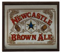 NEWCASTLE BROWN ALE - PUB DISPLAY MIRROR