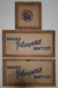 PLAYER'S NAVY CUT - THREE ADVERTISING PANELS