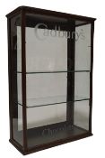 CADBURY'S CHOCOLATE - 1930S OAK AND GLASS CASED CABINET