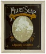 PEARS' SOAP - ADVERTISING POINT OF SALE GLASS PANEL