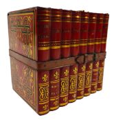 HUNTLEY & PALMERS - EARLY 20TH CENTURY BISCUIT TIN IN THE FORM OF A SET OF BOOKS