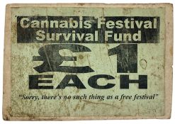 2001 CANNABIS FESTIVAL SURVIVAL FUND POSTER