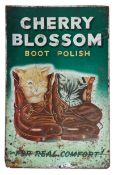 CHERRY BLOSSOM - ADVERTISING TIN SHOP SIGN