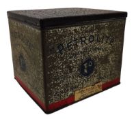 PETROLITE - VINTAGE 20TH CENTURY ADVERTISING TIN COMPLETE WITH PETROL LIGHTER REFILLS