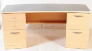 CONTEMPORARY TWIN PEDESTAL OFFICE DESK