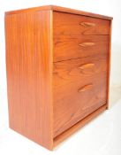 AUSTINSUITE FURNITURE - TEAK WOOD PEDESTAL CHEST OF DRAWERS