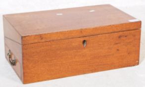 19TH CENTURY VICTORIAN MAHOGANY WRITING SLOPE