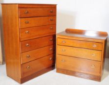 LEBUS FURNITURE - TWO VINTAGE 20TH CENTURY CHEST OF DRAWERS