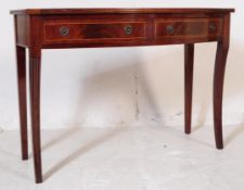 19TH CENTURY VICTORIAN REVIVAL MAHOGANY INLAID WRITING DESK