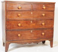19TH CENTURY GEORGE III MAHOGANY CHEST OF DRAWERS