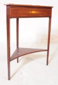 EDWARDIAN MAHOGANY INLAID SIDE TABLE