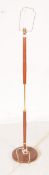 DANISH MODERN DESIGN - MID CENTURY TEAK & BRASS STANDING LAMP