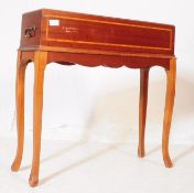 EDWARDIAN 1900S MAHOGANY INLAID PLANT TROUGH