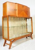 1930S ART DECO WALNUT COCKTAIL DRINKS CABINET