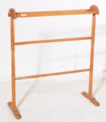 EARLY 20TH CENTURY PINE BATHROOM TURNED TOWEL RAIL