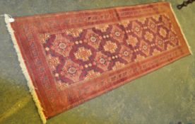 VINTAGE 20TH CENTURY PERSIAN ISLAMIC AFGHAN RUNNER RUG