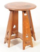 MANNER OF LIBERTY - ARTS & CRAFTS COPPER TOP OAK SIDE TABLE