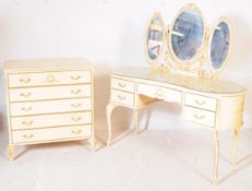 VINTAGE 20TH CENTURY 1970S FRENCH MANNER LADIES DRESSING TABLE