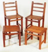 GLOSTER FURNITURE - CONTEMPORARY TEAK CHAIRS & TABLE
